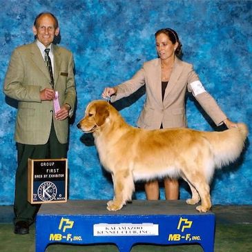 Me winning at a AKC show with my dog Splash.