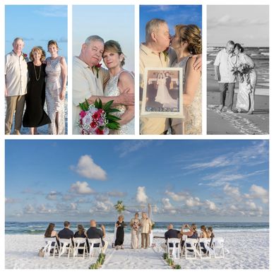 Navarre Beach vow renewal ceremony