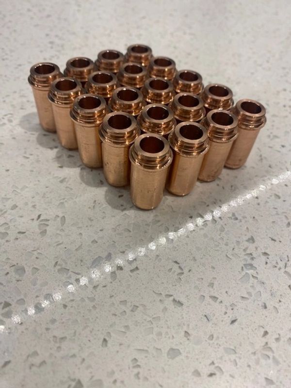 Ducati inlet valve guides made from Colsibro