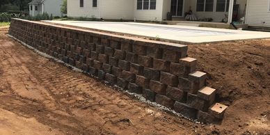 Retaining Walls for patios or pools in Osceola.