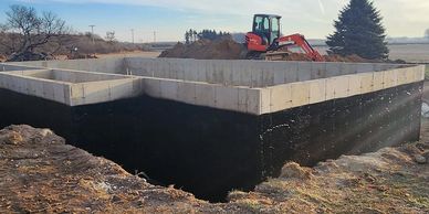 A Foundation Excavation and site prep in Osceola, Indiana.