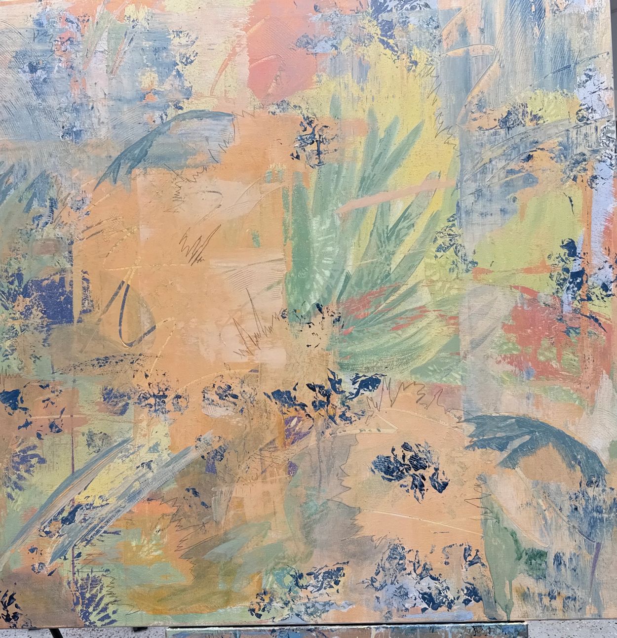 acrylic abstract painting
