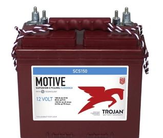 Trojan SCS150 100Ah 12V Flooded Deep-Cycle ( Group 24 ) Battery. Perfect for Floor Machines, RV, Sol