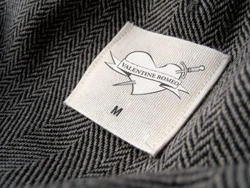 manufacturing label on clothing