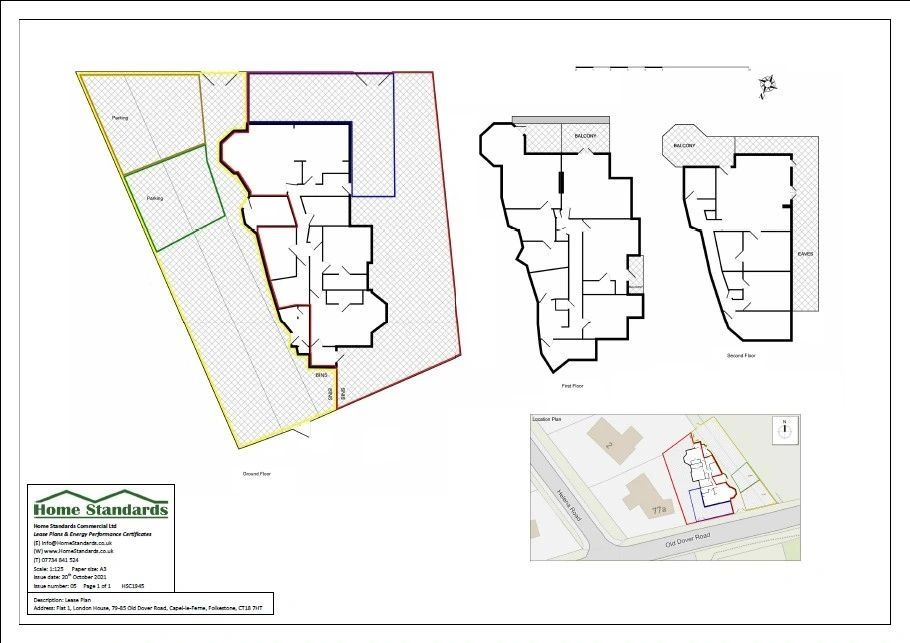 Land registry compliant lease plans.