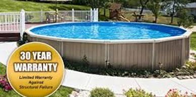Aquasport pool in side of hill