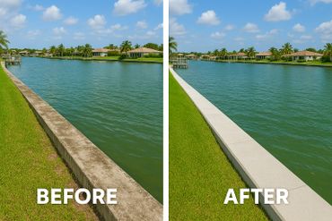Clean marinas, bulkheads, pressure washing with Keys Pressure Washing Service in the Florida Keys