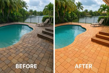 Keys Pool Pressure Washing Service for Patios, Pool Areas, Steps and more to clean up any home