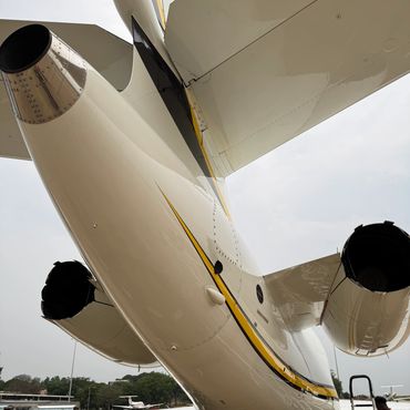 Aircraft Deep Cleaning, Horizontal and Vertical Stabilizer Cleaning