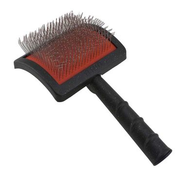 Slicker brush for grooming doodles and poodles