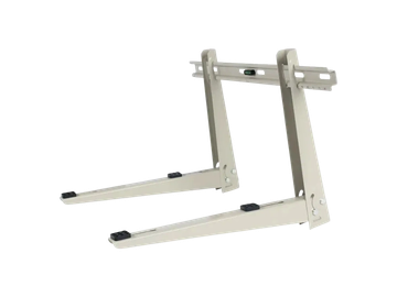 White metal wall-mounted folding bracket support.