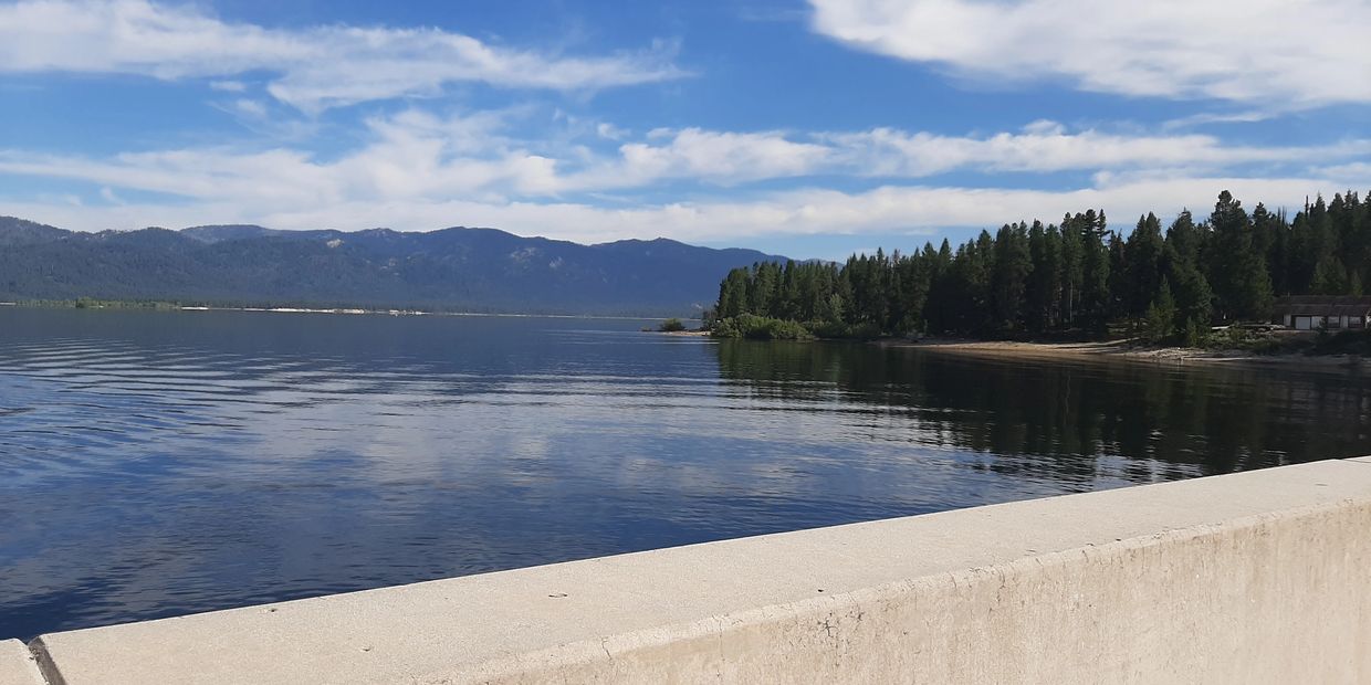 Black Canyon Reservoir formed by the Black Canyon Diversion Dam on the Payette River