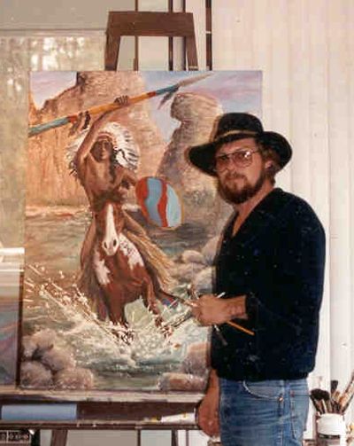 Jimmy D. McDonald Fine Art Artist with painting