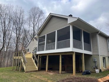 Screen porch additions