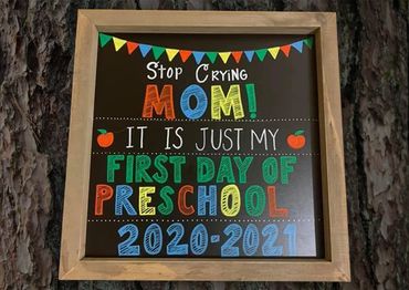 First Day of School Chalkboard