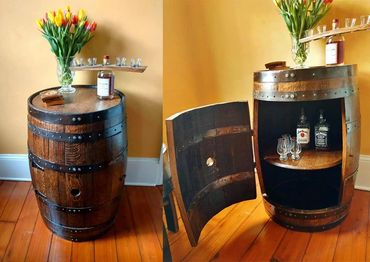 Bourbon Barrel Table