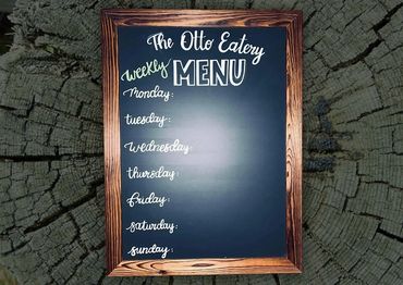 Chalkboard Menu