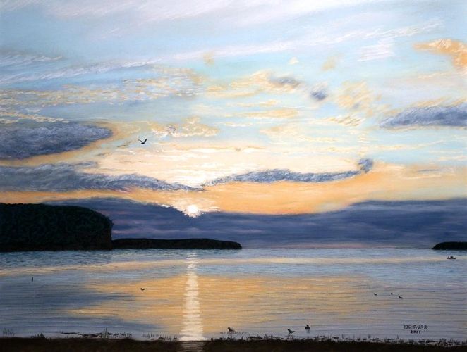 The image, Eileen's Sunset, is courtesy of George Burr, a local artist in Ephraim, WI. To see more b