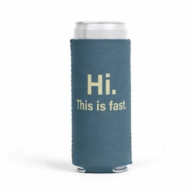 Rush order custom printed neoprene coolie for slim cans