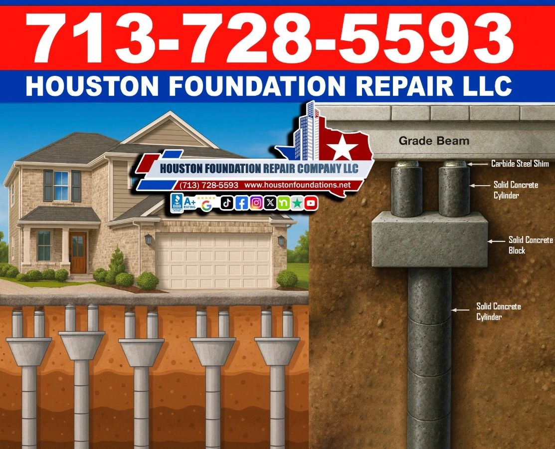 fix foundation repair cylindre concrete