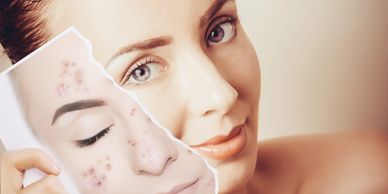 a woman with a peace of paper