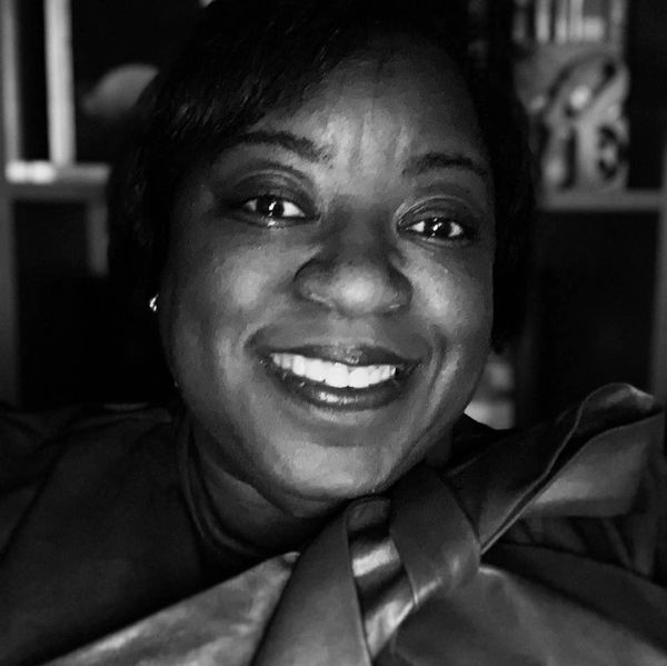 A black and white portrait of Cecile Shellman