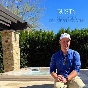 Certified TheraSpa spa technician conducting professional hot tub repair service