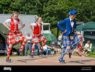 Scottish Kids perform traditional Dances of pride and entertainment.
