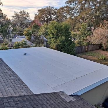 New flat roof on a home in Seminole County, FL by O'John Roofing
