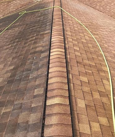 New shingle roof and ridge cap on a home in Lake Mary, FL
