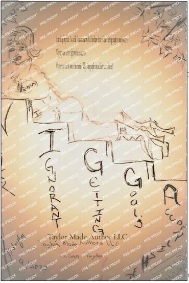 Illustration of a woman climbing stairs labeled Ignorant, Getting, Goals.