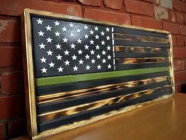 Thin Line Army American Flag