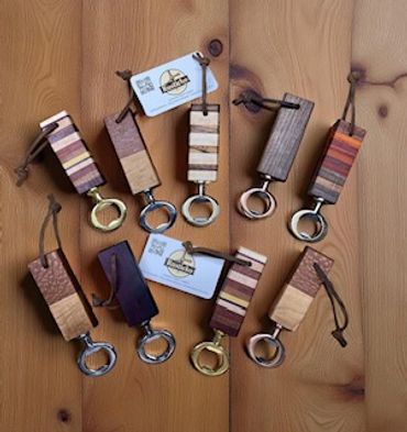 Hardwood bottle openers