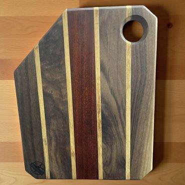 Domestic and Exotic hardwood cutting board