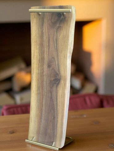 live edge walnut charcuterie board inspired y Italy