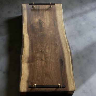 live edge walnut italian style charcuterie board