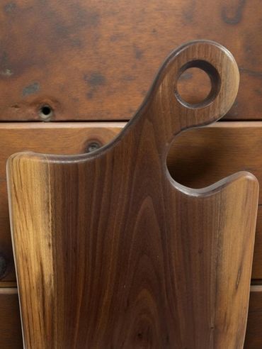 live edge walnut charcuterie board