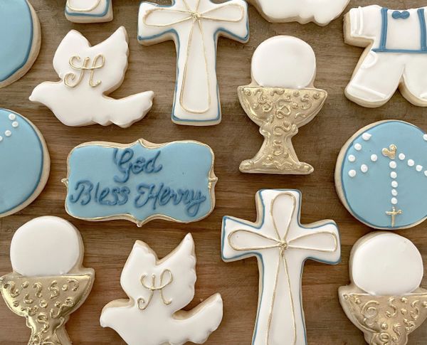 custom sugar cookies baptism