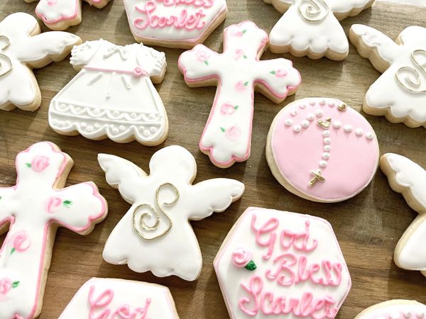 custom sugar cookies baptism