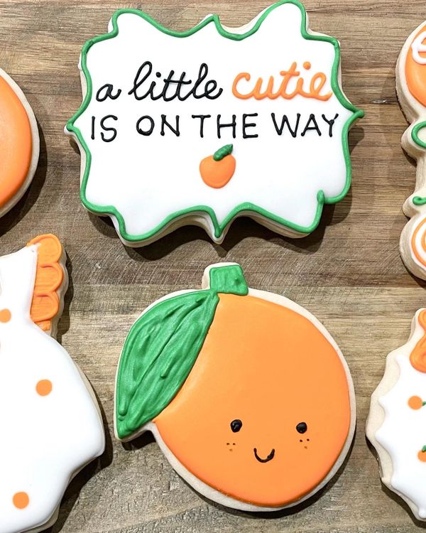 custom sugar cookies pregnancy baby shower