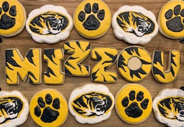 custom sugar cookies mizzou tigers