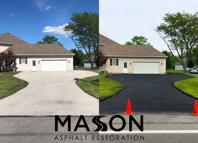 Seal coat Maumee Ohio toledo asphalt repair contractor sealcoat crack fill pot hole patch