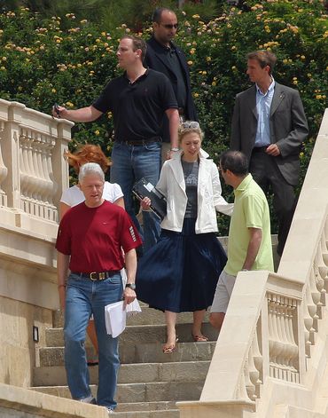 Bill and Chelsea clinton Celebrity portrait