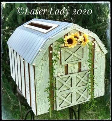 Barn Wedding card holder