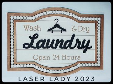 Laundry Sign for a laundry room