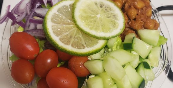 Bar B Que Chick Pea Salad