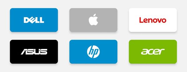 dell hp apple lenovo asus acer