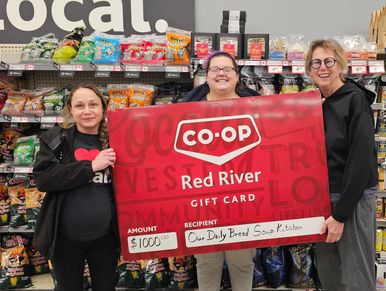 Bridget from co-op, Shannon and Barb from Our Daily Bread.