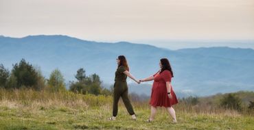 Photo of a couple at the beauty spot in erwin, tn. capturedbyceleste.com