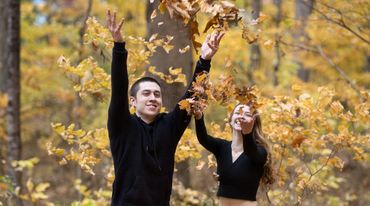 fall photos of young couple in Greeneville, TN. Photos provided by capturedbyceleste.com